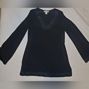 White House Black Market Black Tunic Medium